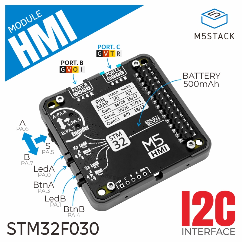 M5Stack Core2 - M5Stack 공식 HMI 모듈, 인코더 및