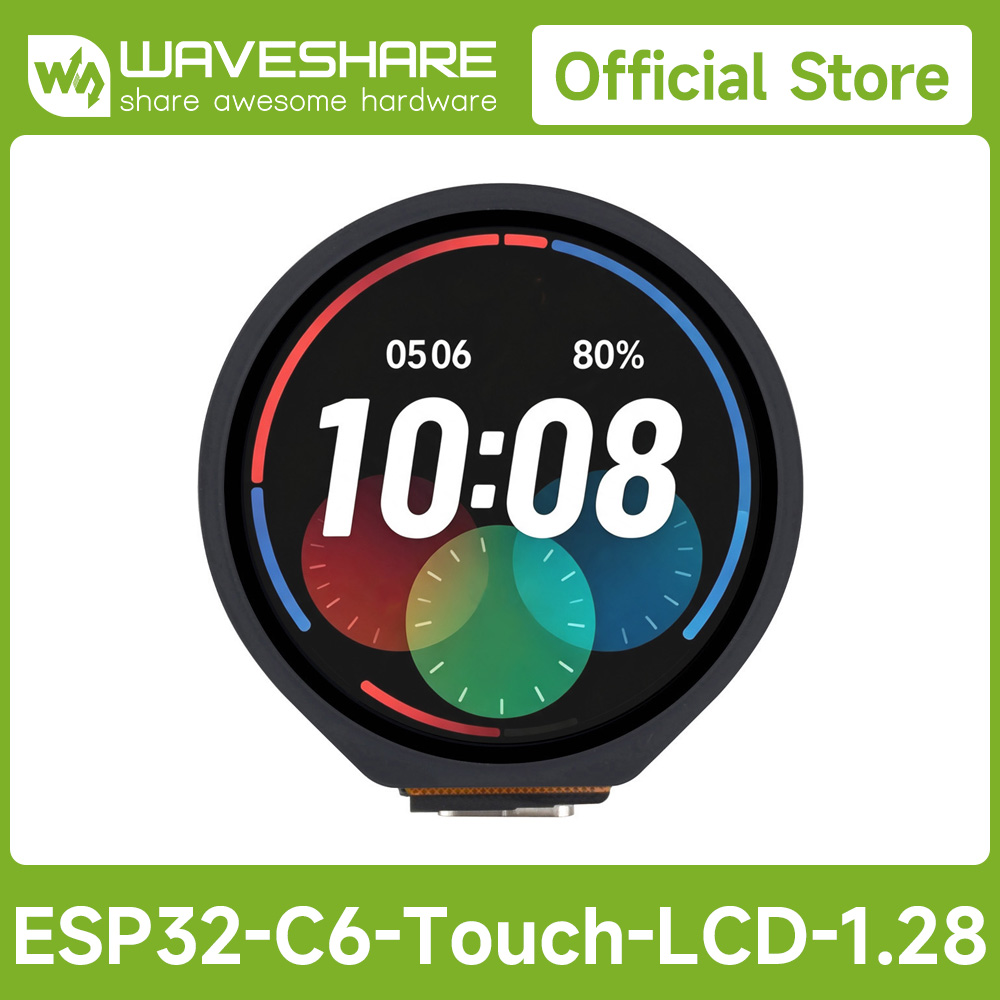 Waveshare Esp32 - ESP32-C6 1.28인치 터치 LCD 디스플레이 개발