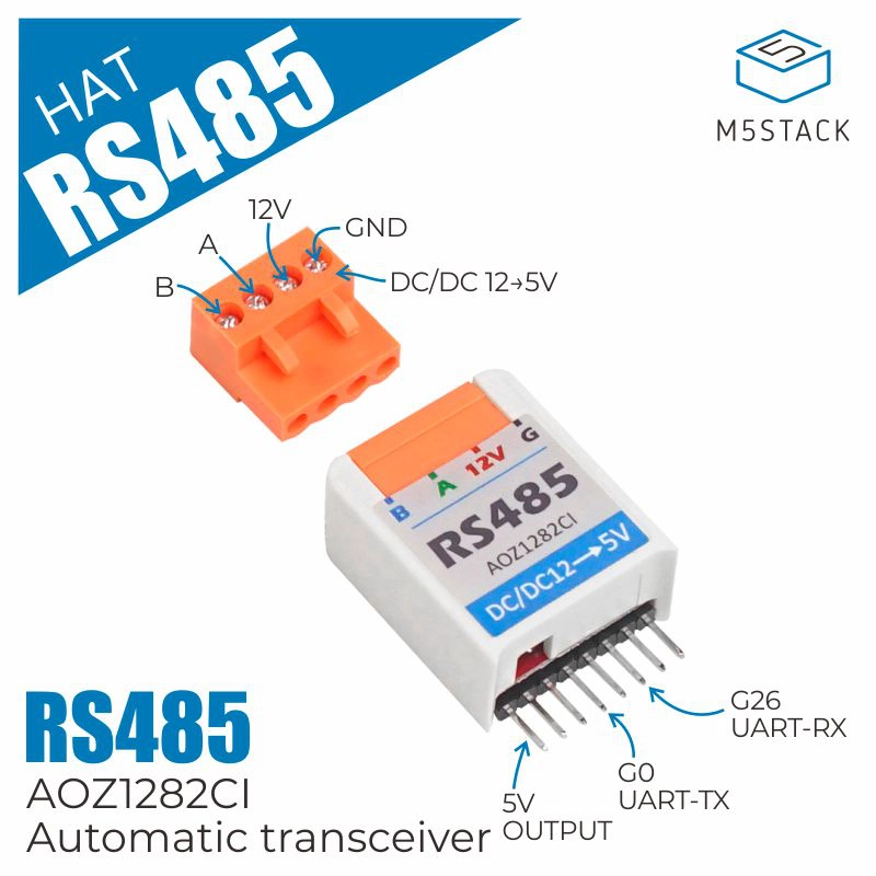 M5Stickc - M5Stack 공식 M5StickC RS485 모자 AOZ1282CI