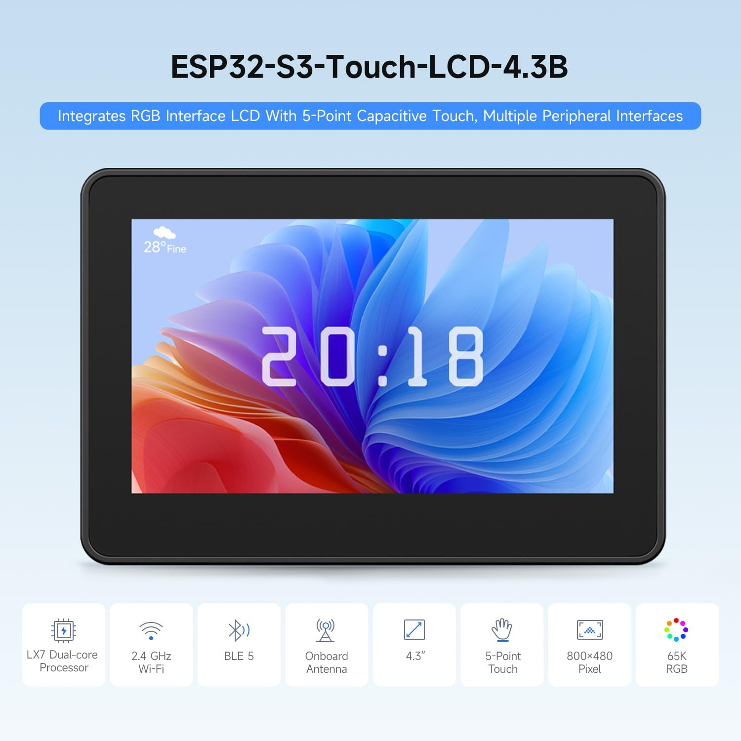 Waveshare ESP32-S3 4.3인치 IPS 터 - Waveshare Esp32 리뷰 및 가격
